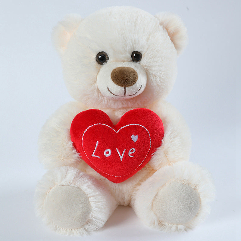 Cute Heart-hugging Teddy Bear Doll Plush Toys
