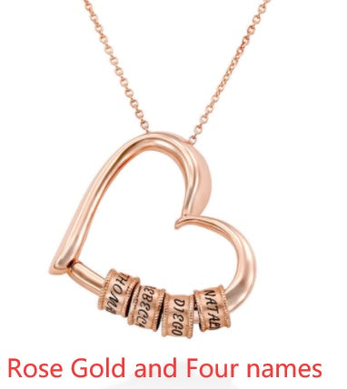 Personalized Heart Necklaces Women Jewelry Custom Name Necklaces & Pendants Mothers Day Gift
