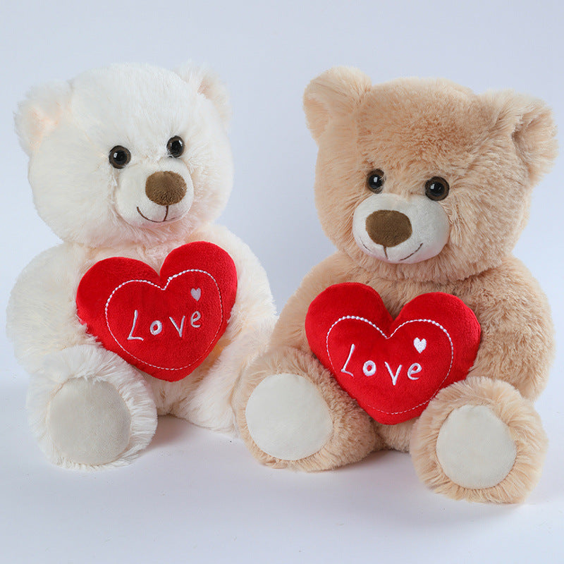 Cute Heart-hugging Teddy Bear Doll Plush Toys